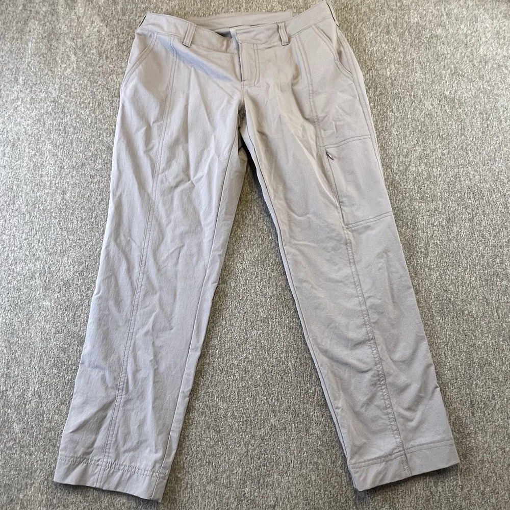 Athleta Brooklyn Ankle Pants Gray Sz 8 Hiking Outdoors Athleisure Weekend